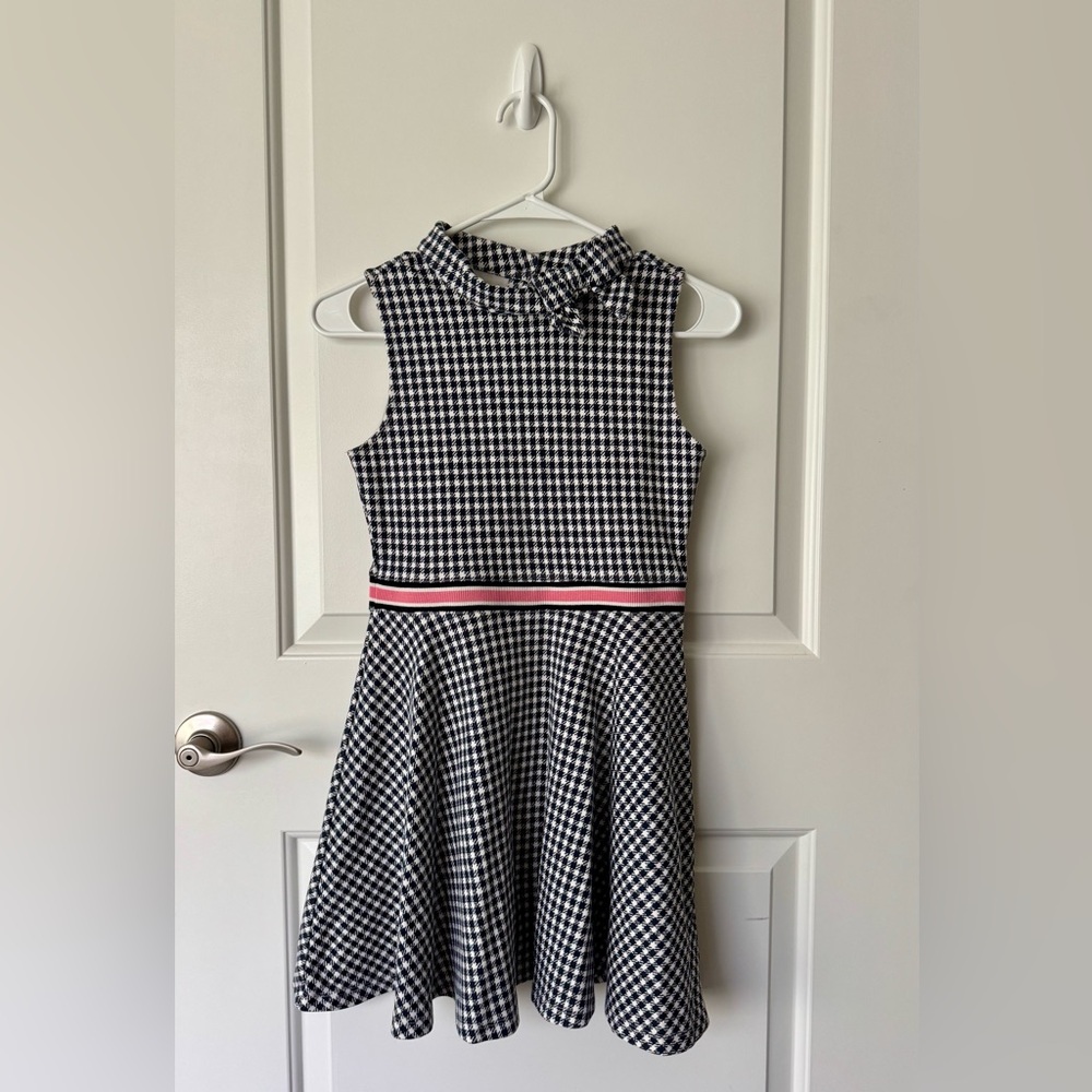 Janie and Jack Houndstooth Jacquard Dress